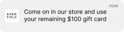 Come on in our store and use your remaining $100 gift card