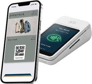 Phone app depicting redeem at checkout